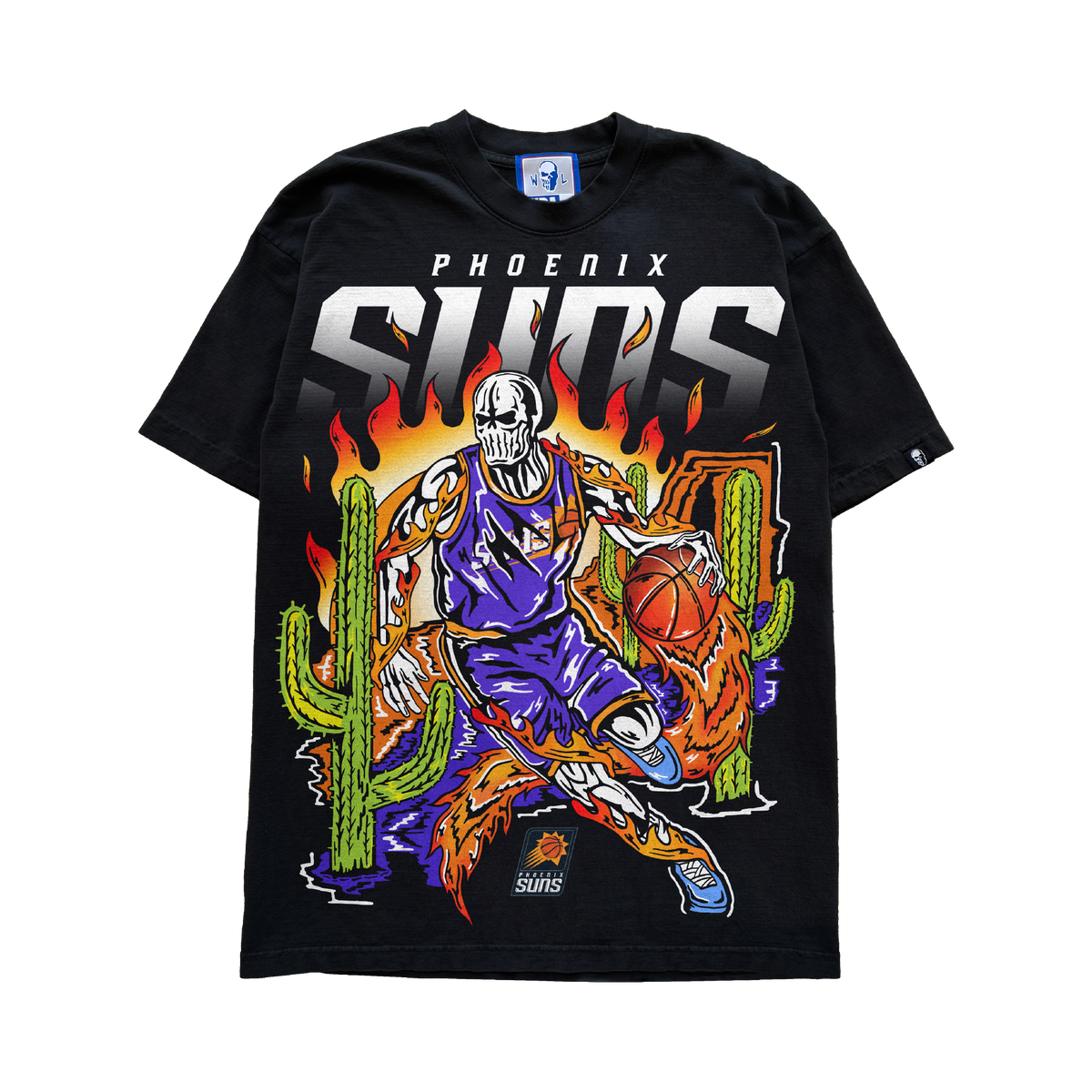 Cactus Crossover T-Shirt - Black