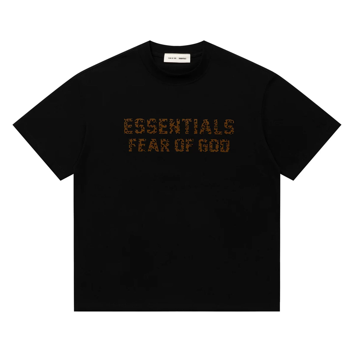 Fear of God Essentials Leopard Print Graphic Short‑Sleeve Tee