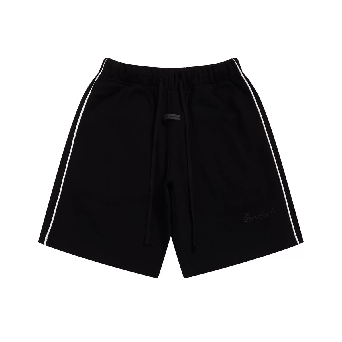 Fear of God Essentials Side‑Stripe Tone‑on‑Tone Embroidered Sweat Shorts