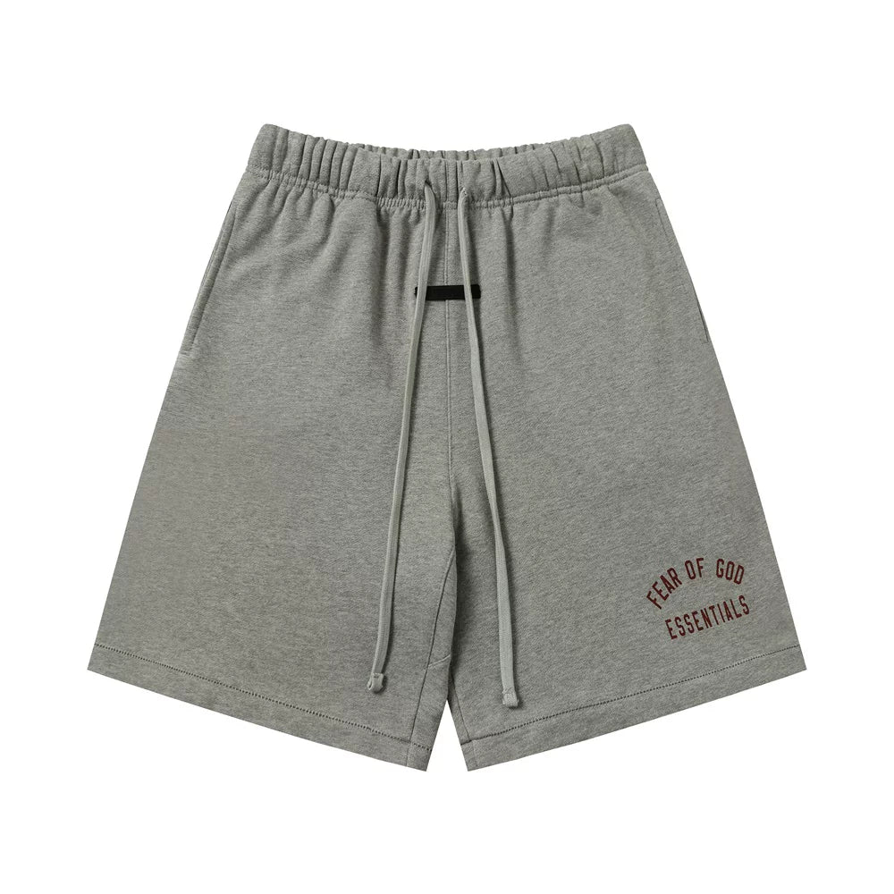 Fear Of God Essentials Heather Grey Arc Logo Fleece Sweat Shorts