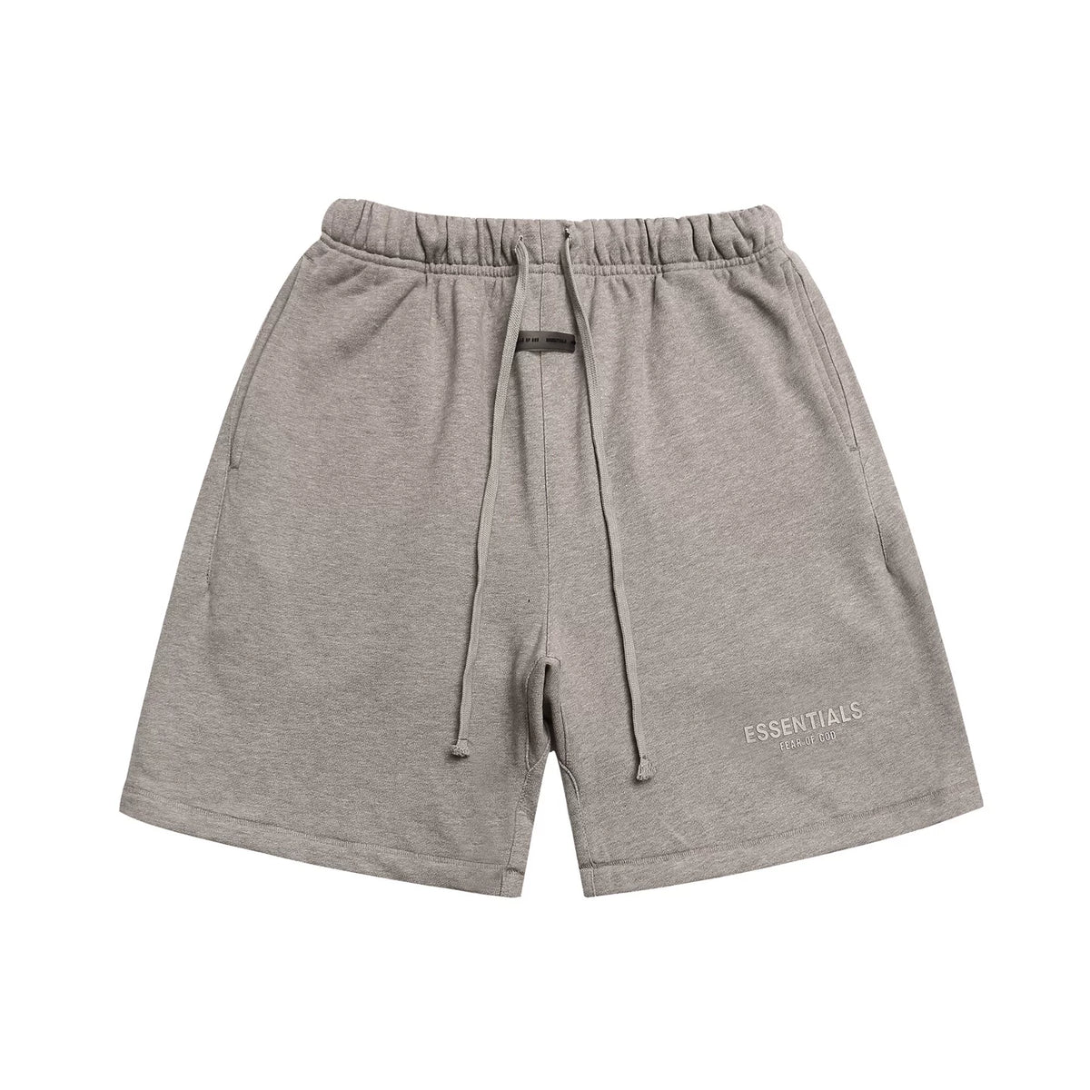 Fear Of God Essentials Dark Heather Grey Tonal Mini Logo Fleece Sweat Shorts