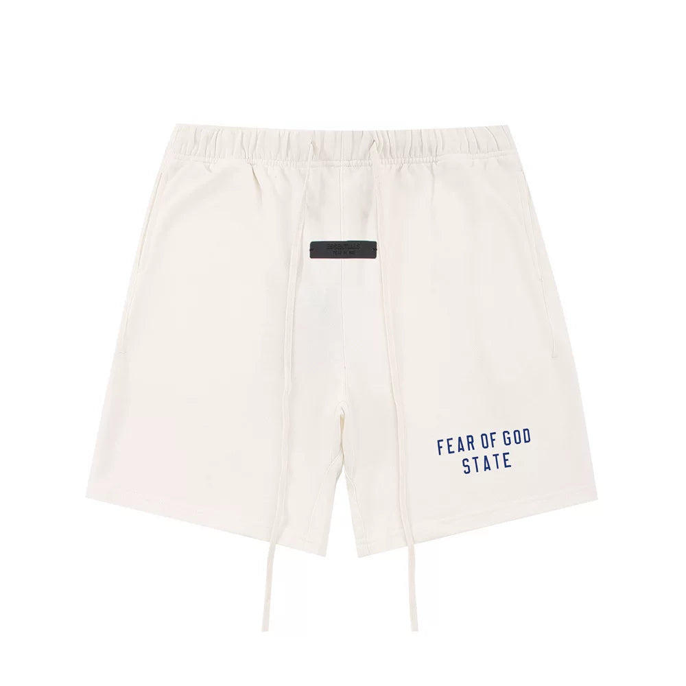 Fear Of God State Off‑White Cotton Sweat Shorts | Blue Print