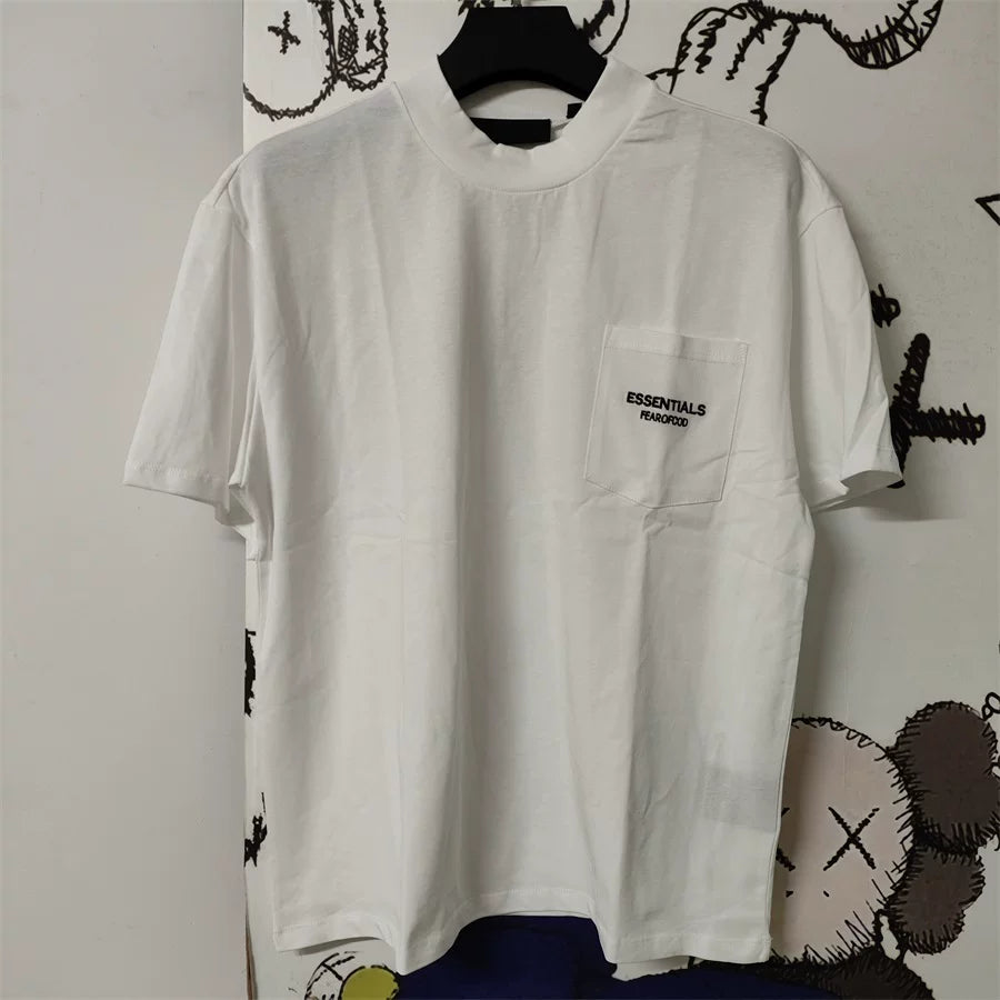 Fear of God Essentials Chest Pocket Embroidered Short‑Sleeve Tee