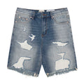 Gallery Dept. Heavy Distressed Ripped Denim Shorts