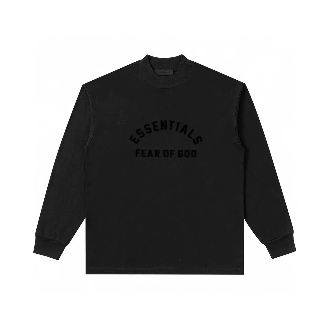 Fear of God Essentials Curved Logo Long‑Sleeve Tee