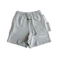 FEAR OF GOD Heather Grey Unisex Logo Print Cotton Sweat Shorts