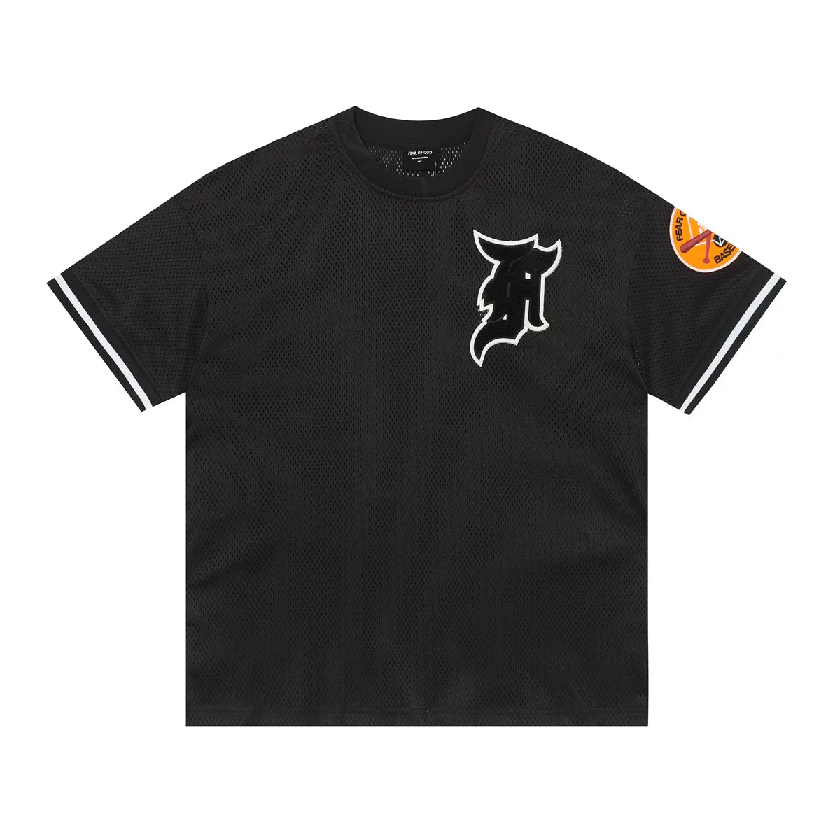 Fear of God Mesh Baseball Jersey Short‑Sleeve Tee