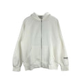 FEAR OF GOD ESSENTIALS Off‑White Oversized Full‑Zip Raglan Fleece Hoodie