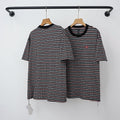 Chrome Hearts Dark Monogram Striped Short Sleeve T-Shirt