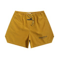 Essentials Mustard Yellow Nylon Board Shorts