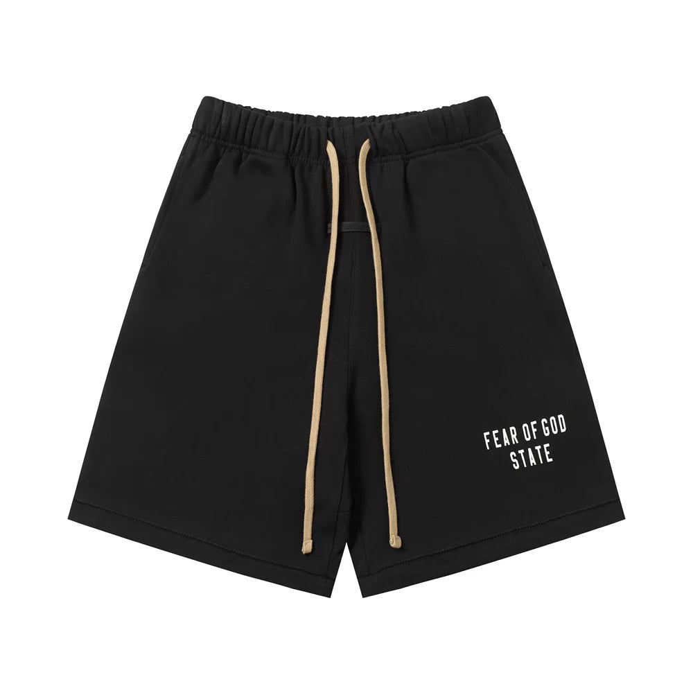 Fear Of God State Black Heavyweight Fleece Sweat Shorts