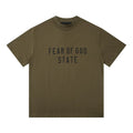 Fear Of God State Olive Green Mock Neck T‑Shirt