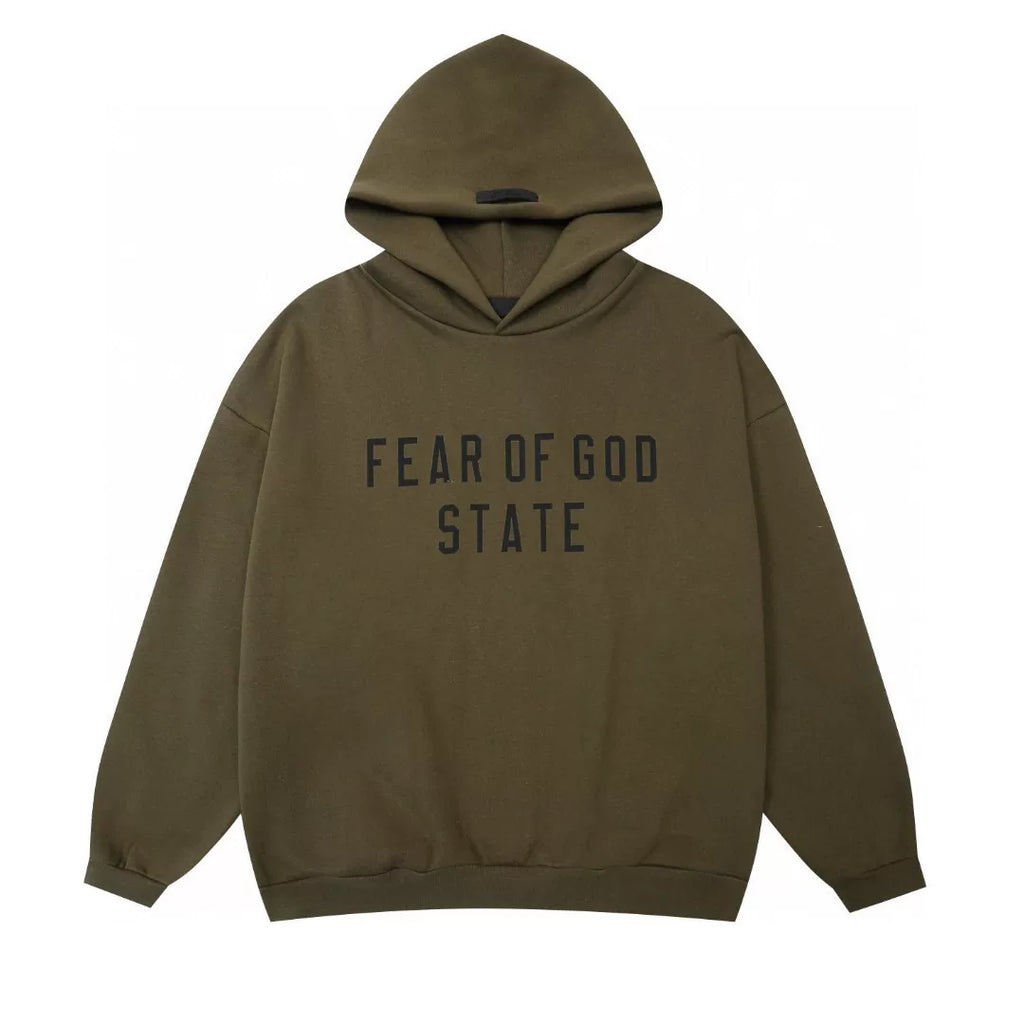 Fear of God State Logo Pullover Hoodie