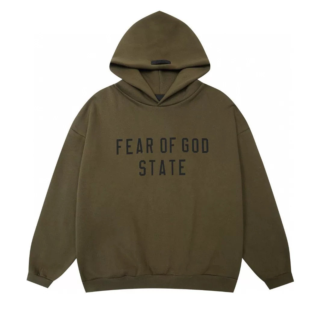 Fear of God State Logo Pullover Hoodie