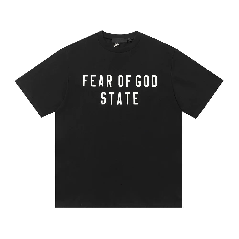 Fear Of God State Black Heavyweight Cotton T‑Shirt