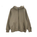 FEAR OF GOD ESSENTIALS Taupe Oversized Full‑Zip Raglan Fleece Hoodie