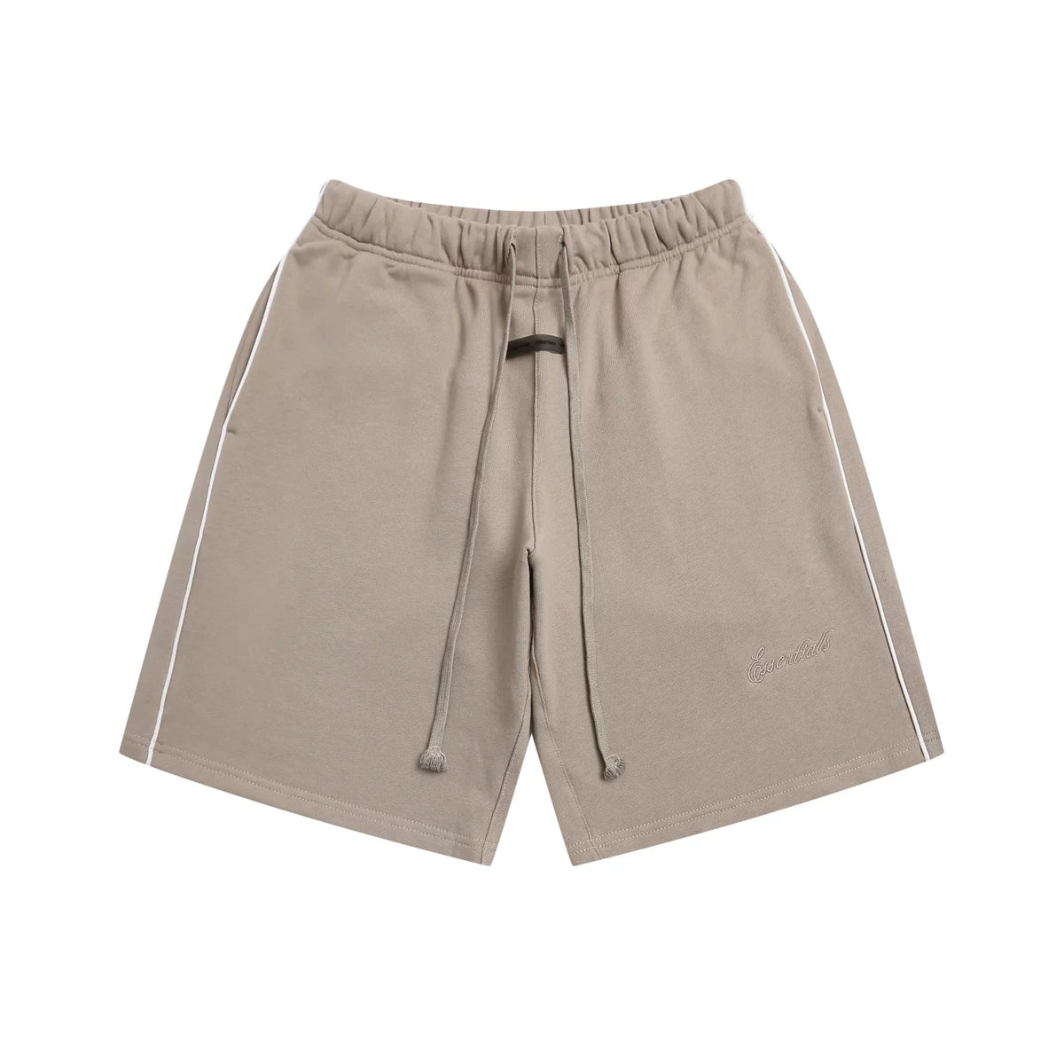 Fear of God Essentials Side‑Stripe Cursive Logo Sweat Shorts