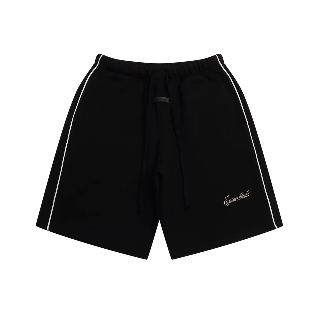 Fear of God Essentials Side‑Stripe Cursive Logo Sweat Shorts