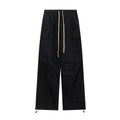 Fear of God Essentials Black Nylon Cargo Wide‑Leg Pants