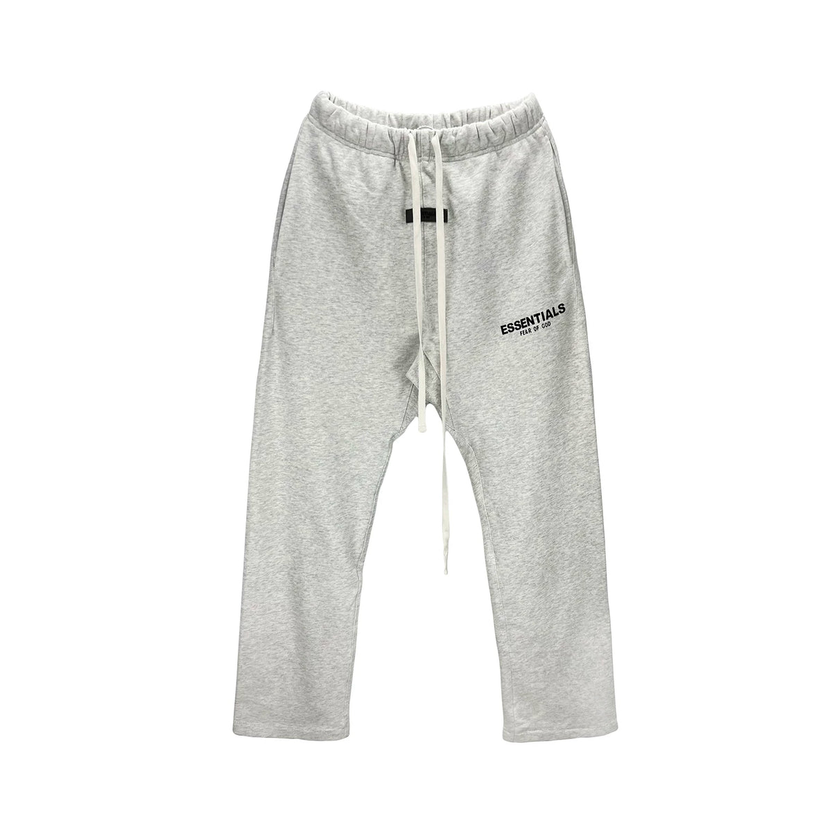 FOG ESSENTIALS Heather Grey Straight‑Leg Fleece Sweatpants