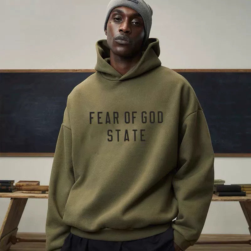 Fear of God State Logo Pullover Hoodie