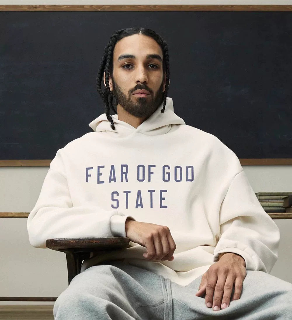 Fear of God State Logo Pullover Hoodie