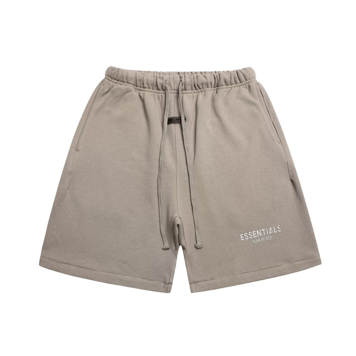 Fear Of God Essentials Taupe Mini Logo Fleece Sweat Shorts
