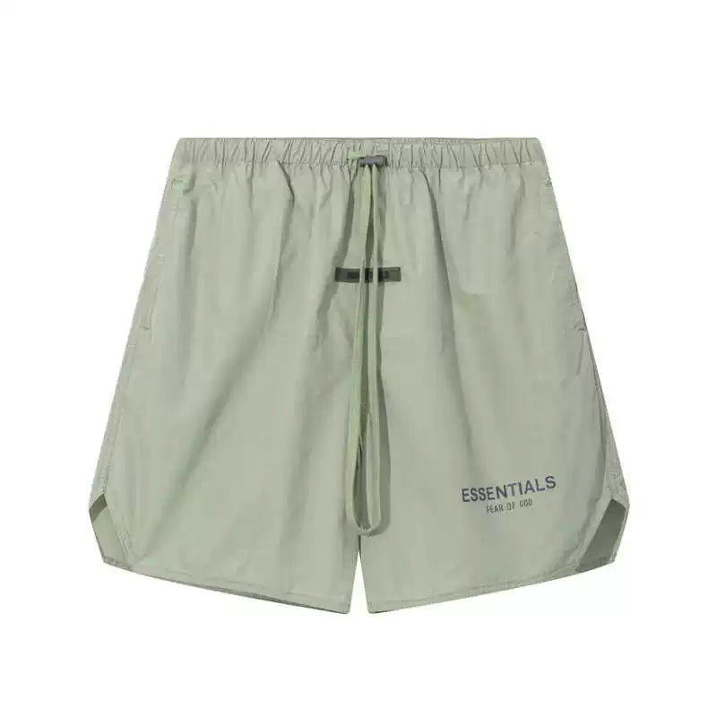 Essentials Fear Of God Sage Green Lightweight Nylon Shorts