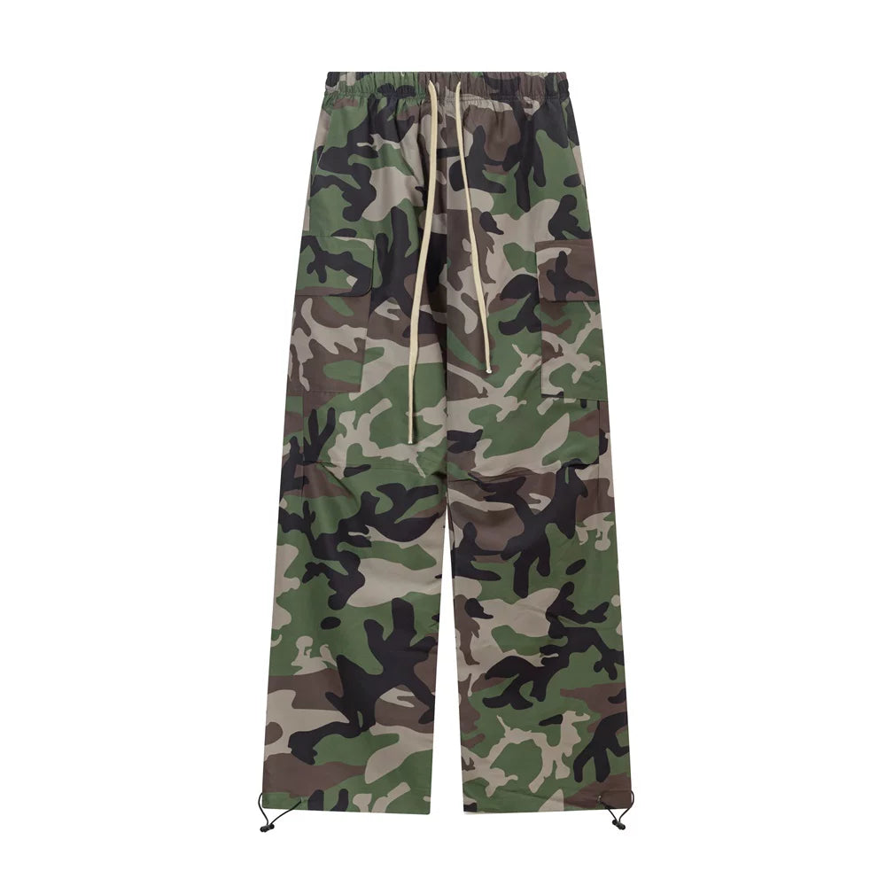 Fear of God Essentials Camo Cargo Wide‑Leg Pants
