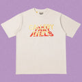 Gallery Dept. Layered Typography Short Sleeve T-Shirt - Cream/Red-Yellow
