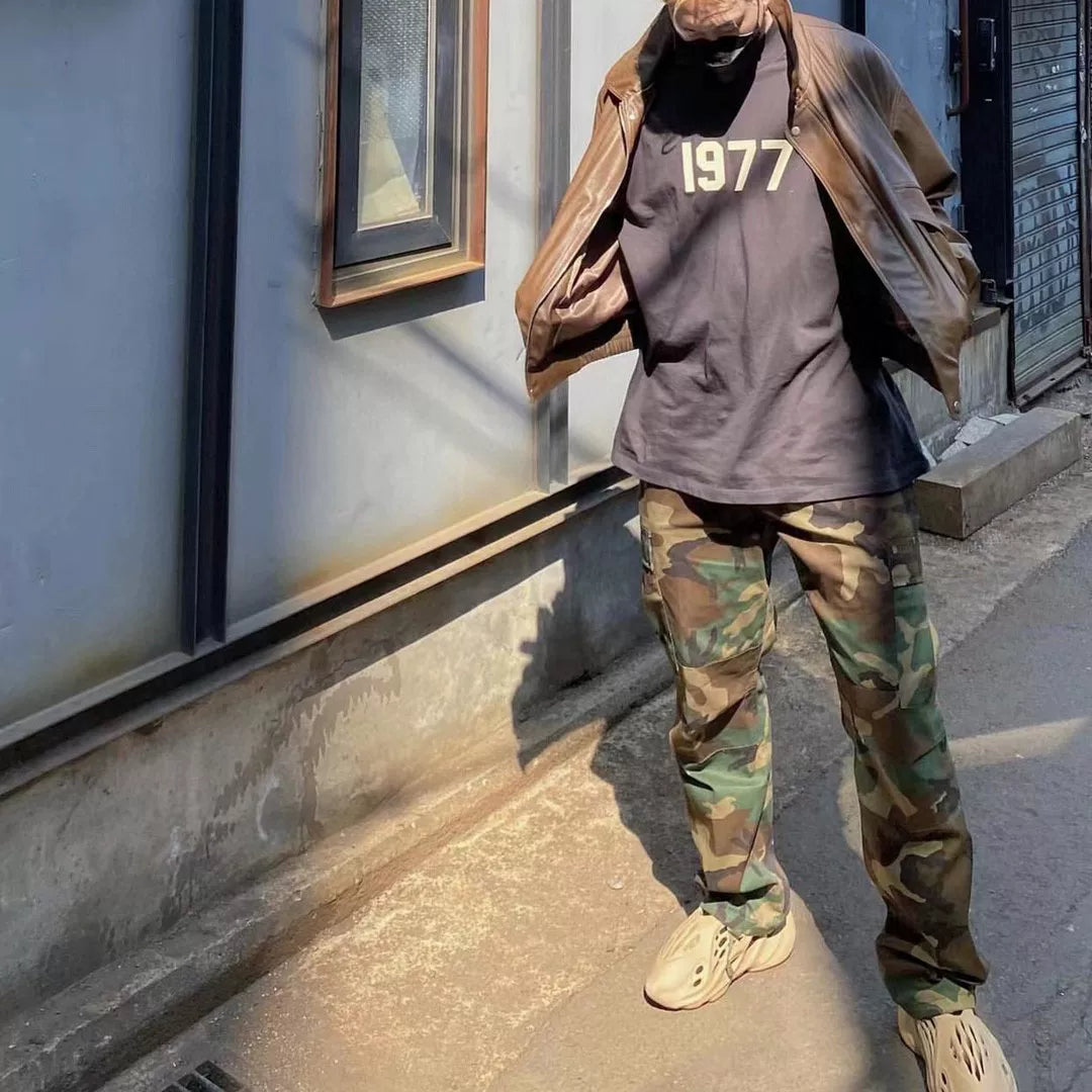 Fear of God Essentials 1977 Mock Neck Long‑Sleeve Tee
