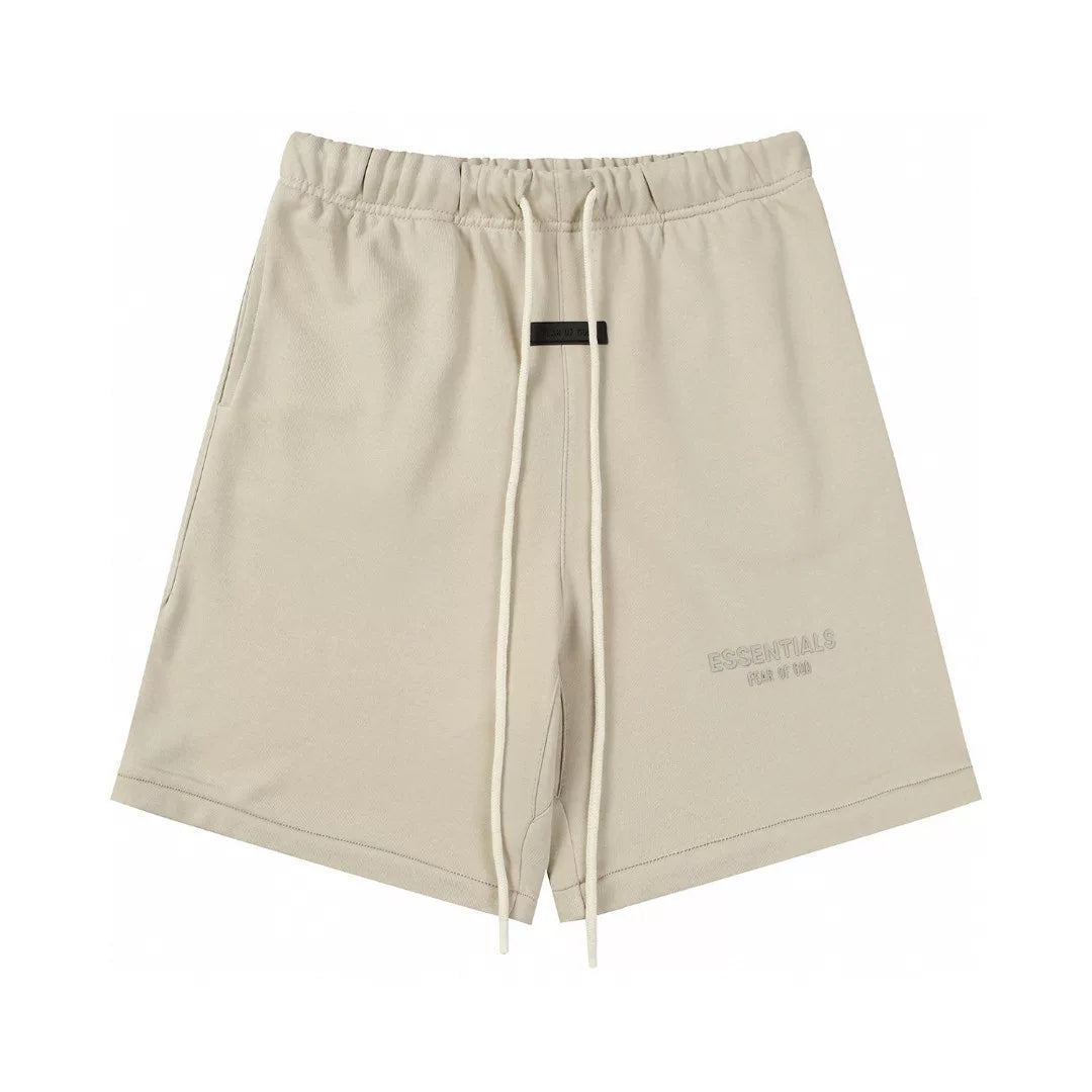 Fear Of God Essentials Sand Tonal Mini Logo Fleece Sweat Shorts