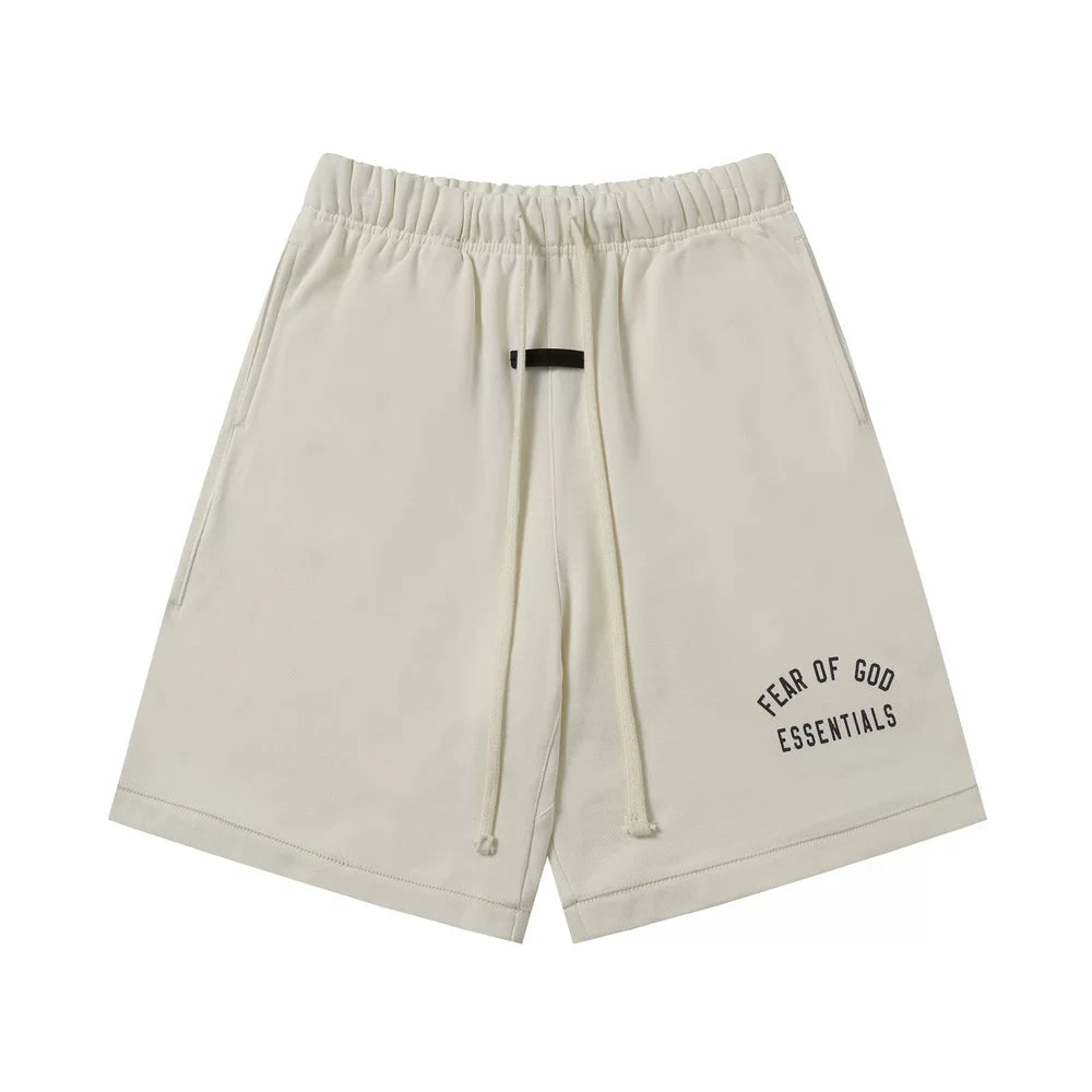 Fear Of God Essentials Cream Arc Logo Fleece Sweat Shorts