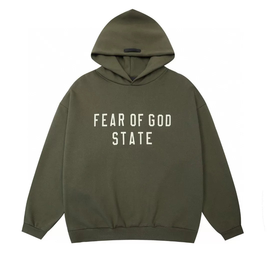Fear of God State Logo Pullover Hoodie