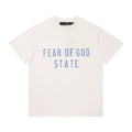Fear Of God State Off‑White Mock Neck T‑Shirt | Blue Print