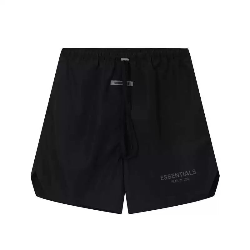 Essentials Fear Of God Black Lightweight Nylon Shorts