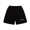 Fear Of God Essentials Black Mini Logo Fleece Sweat Shorts