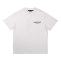 Fear Of God Essentials Oatmeal Heather Mini Left‑Chest Logo Cotton T‑Shirt