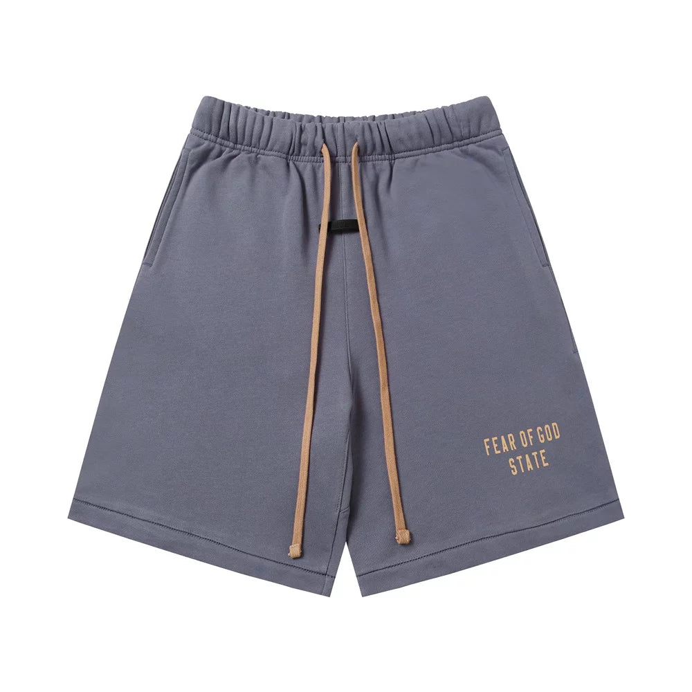 Fear Of God State Dusty Blue Heavyweight Fleece Sweat Shorts