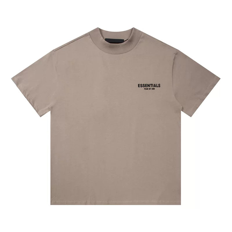 Fear Of God Essentials Sand Mini Left‑Chest Logo Cotton T‑Shirt