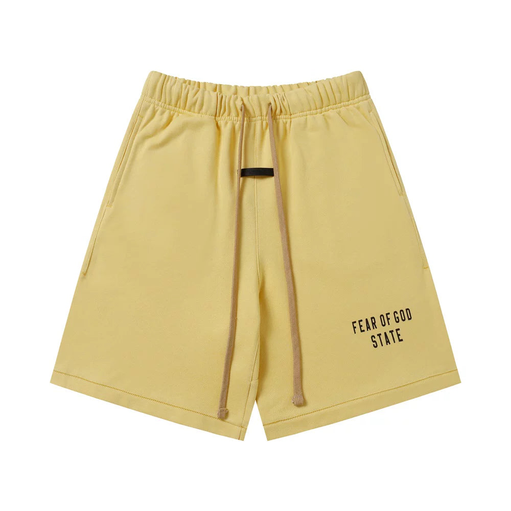 Fear Of God State Butter Yellow Heavyweight Fleece Sweat Shorts