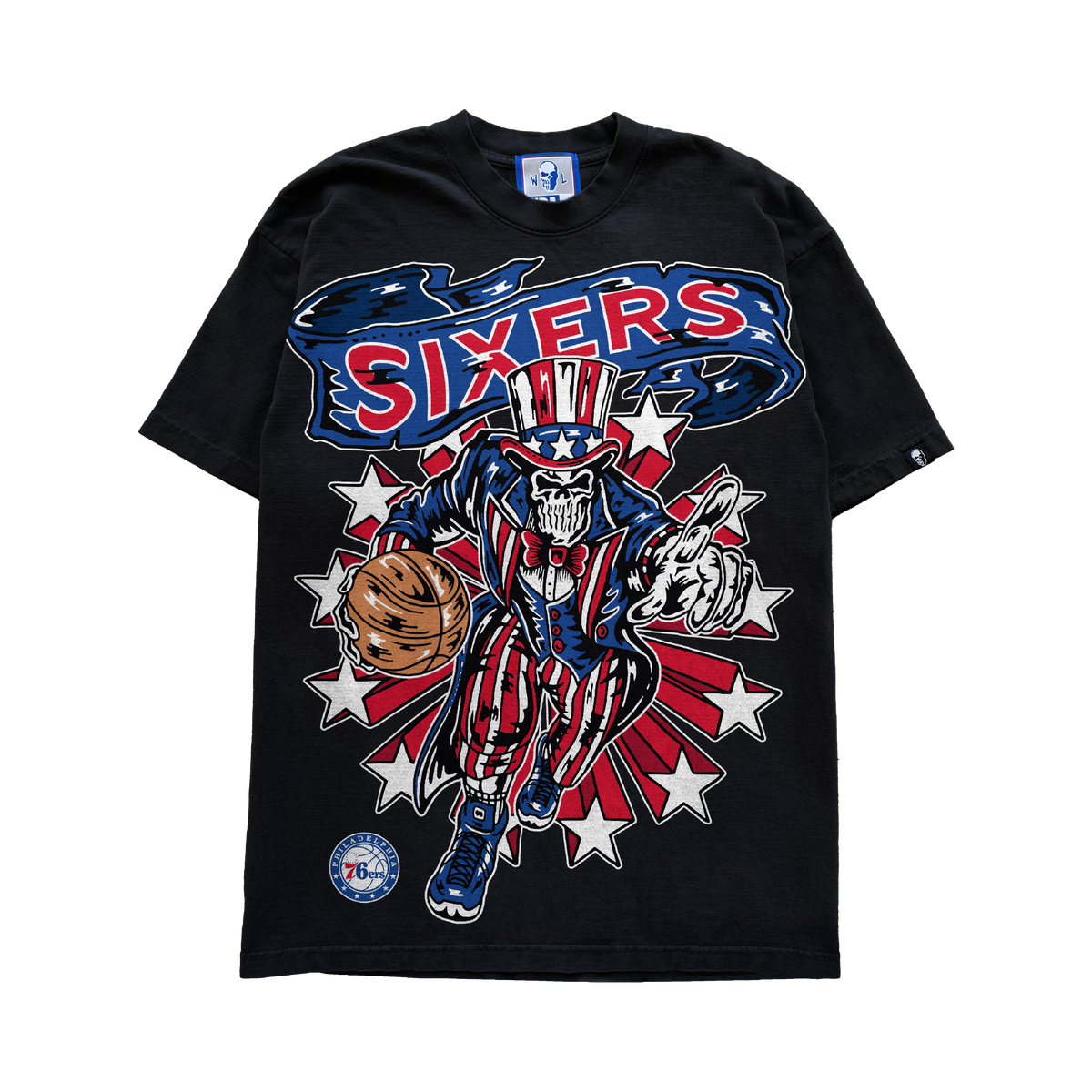 76ers Stars and Stripes T-Shirt